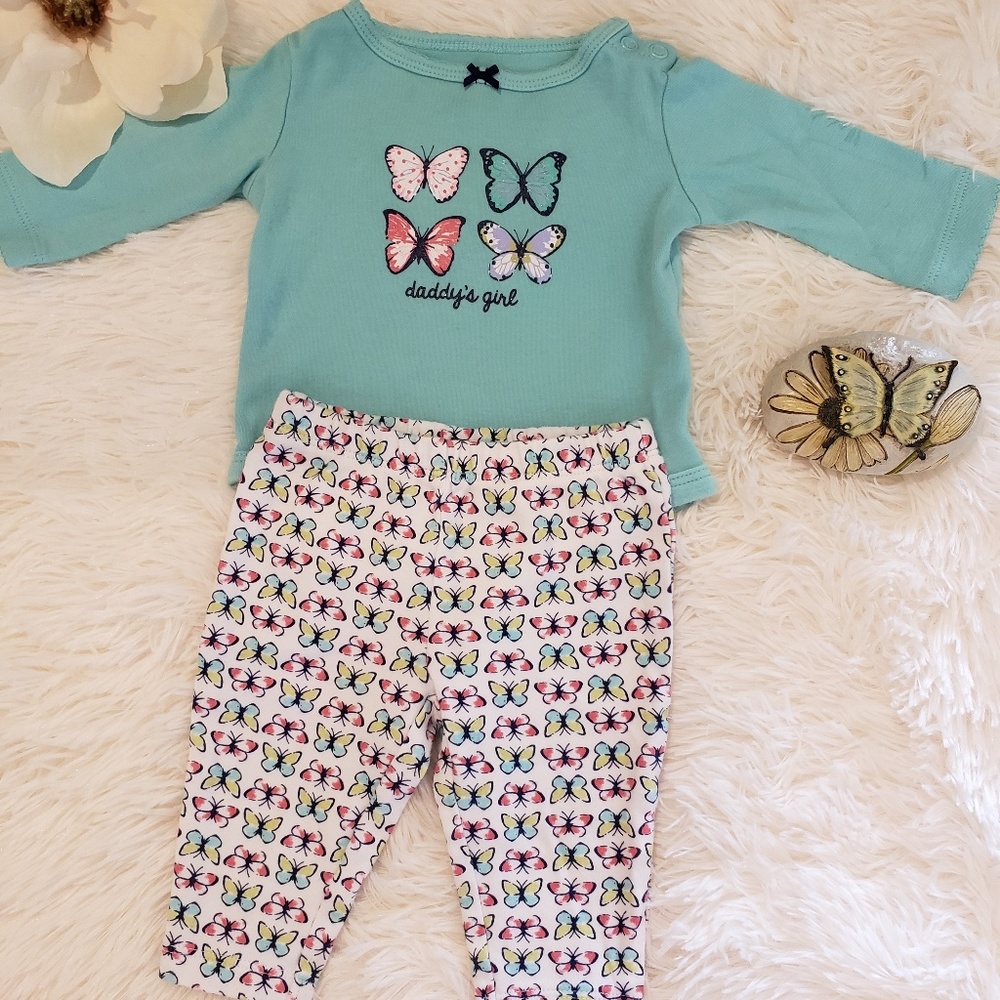 COPY - Carter's butterfly outfit "daddy's girl"